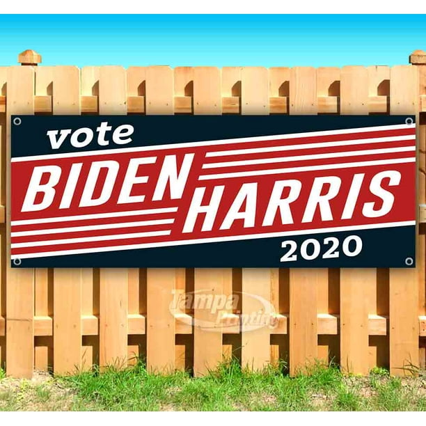 Biden Harris 2020 13 oz Heavy Duty Vinyl Banner Sign with Metal Grommets Flag, Advertising Store New Many Sizes Available Biden Harris 2020 13 oz Heavy Duty Vinyl Banner Sign with Metal Grommets Flag, Advertising Store New Many Sizes Available